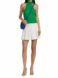 Alice + Olivia Ike Cable-Knit Turtleneck Top -Alice + Olivia Sales unnamed file 2128