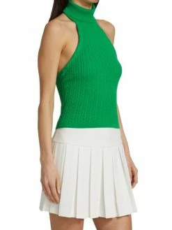 Alice + Olivia Ike Cable-Knit Turtleneck Top -Alice + Olivia Sales unnamed file 2130