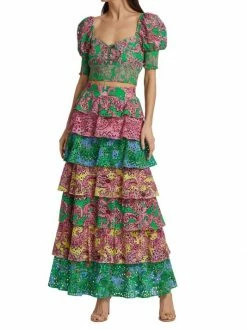 Alice + Olivia Crawford Smocked Paisley Top -Alice + Olivia Sales unnamed file 2142