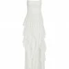 Alice + Olivia Jocelyn High Slit Ruffle Maxi Dress -Alice + Olivia Sales unnamed file 2148