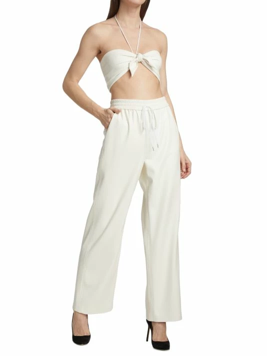 Alice + Olivia Benny Vegan Leather Front Pants 4 Alice + Olivia Benny Vegan Leather Front Pants - Image 2