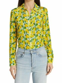 Alice + Olivia Willa Silk Blouse -Alice + Olivia Sales unnamed file 2171