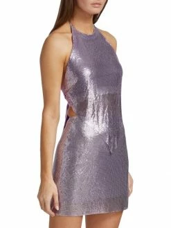 Alice + Olivia Frenchie Halter Chain Mesh Top -Alice + Olivia Sales unnamed file 2179