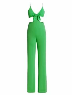 Alice + Olivia Havana Cut-Out Jumpsuit Black -Alice + Olivia Sales unnamed file 2186