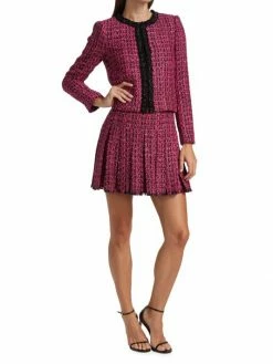 Alice + Olivia Emilie Box-Pleat Mini Skirt -Alice + Olivia Sales unnamed file 2188