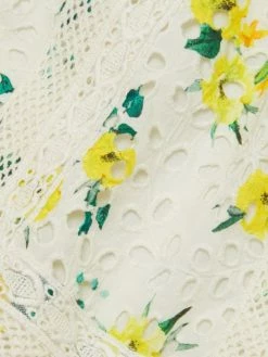 Alice + Olivia Tabitha Eyelet Flutter-Sleeve Blouse -Alice + Olivia Sales unnamed file 2214