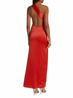 Alice + Olivia Paulette Satin One-Shoulder Gown -Alice + Olivia Sales unnamed file 2225