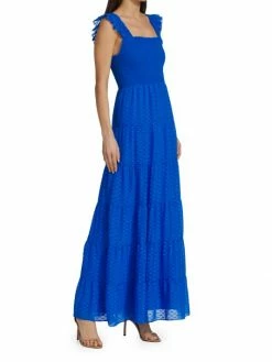 Alice + Olivia Kizzie Smocked Chiffon Dress -Alice + Olivia Sales unnamed file 2231