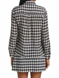 Alice + Olivia Willa Houndstooth Print Blouse -Alice + Olivia Sales unnamed file 2239