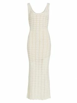 Alice + Olivia Veronique Crochet Tank Midi-Dress Lemon Sorbet -Alice + Olivia Sales unnamed file 2244