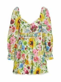 Alice + Olivia Crawford Floral Mini Dress