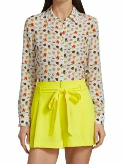 Alice + Olivia Willa Silk Chiffon Blouse -Alice + Olivia Sales unnamed file 2255