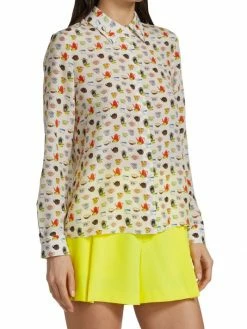 Alice + Olivia Willa Silk Chiffon Blouse -Alice + Olivia Sales unnamed file 2256