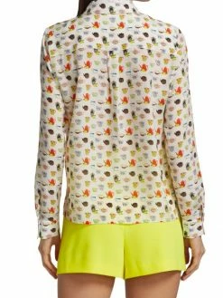 Alice + Olivia Willa Silk Chiffon Blouse -Alice + Olivia Sales unnamed file 2257