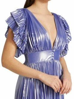 Alice + Olivia Niesha Glossy Pleated Midi Dress -Alice + Olivia Sales unnamed file 2272