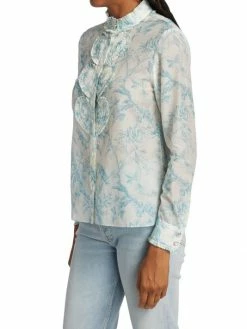 Alice + Olivia Kurt Heart Pintuck Button-Front Blouse 12 Alice + Olivia Kurt Heart Pintuck Button-Front Blouse -Alice + Olivia Sales unnamed file 2284