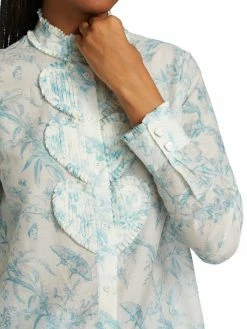 Alice + Olivia Kurt Heart Pintuck Button-Front Blouse 14 Alice + Olivia Kurt Heart Pintuck Button-Front Blouse -Alice + Olivia Sales unnamed file 2286