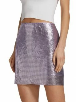Alice + Olivia Elana Metallic Miniskirt -Alice + Olivia Sales unnamed file 2291