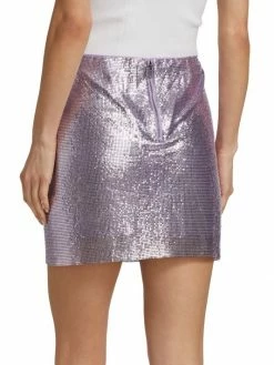 Alice + Olivia Elana Metallic Miniskirt -Alice + Olivia Sales unnamed file 2292