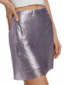 Alice + Olivia Elana Metallic Miniskirt -Alice + Olivia Sales unnamed file 2293
