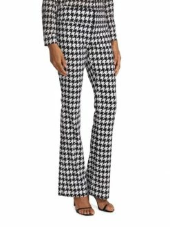 Alice + Olivia Olivia Flared Checkered Pants -Alice + Olivia Sales unnamed file 2298