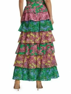 Alice + Olivia Jia Tiered Paisley Maxi Skirt -Alice + Olivia Sales unnamed file 2306