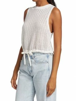 Alice + Olivia Tevin Cropped Drawstring Hem Tank 12 Alice + Olivia Tevin Cropped Drawstring Hem Tank -Alice + Olivia Sales unnamed file 2326