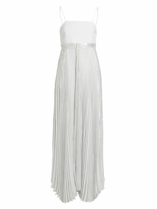 Alice + Olivia Despina Metallic Pleated Maxi Dress 3 Alice + Olivia Despina Metallic Pleated Maxi Dress