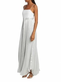 Alice + Olivia Despina Metallic Pleated Maxi Dress 11 Alice + Olivia Despina Metallic Pleated Maxi Dress -Alice + Olivia Sales unnamed file 2346