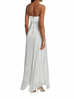 Alice + Olivia Despina Metallic Pleated Maxi Dress 13 Alice + Olivia Despina Metallic Pleated Maxi Dress -Alice + Olivia Sales unnamed file 2348