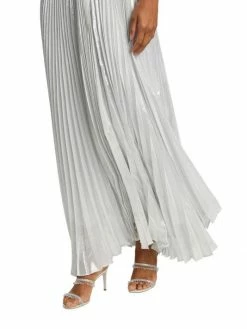 Alice + Olivia Despina Metallic Pleated Maxi Dress 14 Alice + Olivia Despina Metallic Pleated Maxi Dress -Alice + Olivia Sales unnamed file 2349