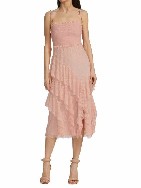 Alice + Olivia Jocelyn Ruffle Midi-Dress 5 Alice + Olivia Jocelyn Ruffle Midi-Dress - Image 3