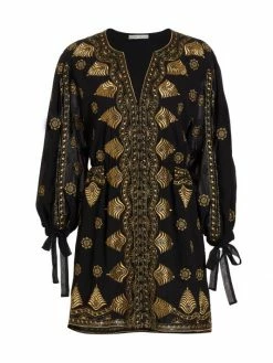 Alice + Olivia Zia Embroidered Minidress