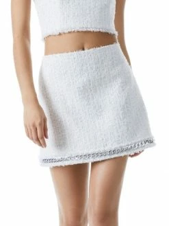 Alice + Olivia Elena Chain Tweed Miniskirt 9 Alice + Olivia Elena Chain Tweed Miniskirt -Alice + Olivia Sales unnamed file 2466
