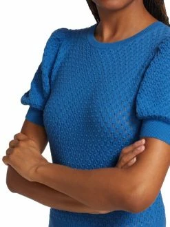 Alice + Olivia Risa Puff-Sleeve Textured Sweater 14 Alice + Olivia Risa Puff-Sleeve Textured Sweater -Alice + Olivia Sales unnamed file 2481