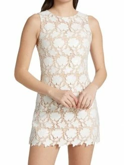 Alice + Olivia Clyde Crochet Floral Sheath Dress -Alice + Olivia Sales unnamed file 2525