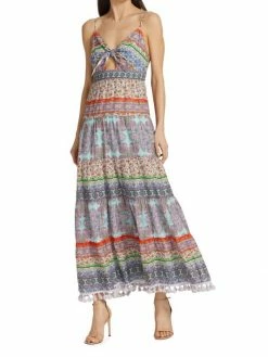 Alice + Olivia Minka Tassel-Fringe Maxi Dress -Alice + Olivia Sales unnamed file 2539