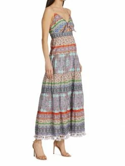 Alice + Olivia Minka Tassel-Fringe Maxi Dress -Alice + Olivia Sales unnamed file 2540