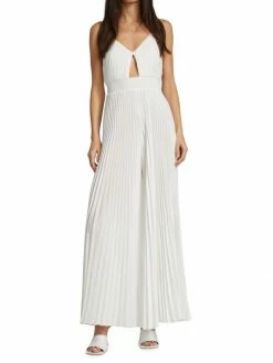 Alice + Olivia Pleated Chain-Strap Jumpsuit -Alice + Olivia Sales unnamed file 2555