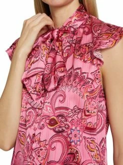 Alice + Olivia Brently Paisley Ruffle Top -Alice + Olivia Sales unnamed file 2565