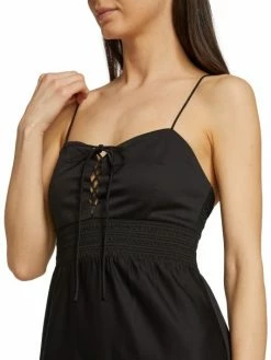 Alice + Olivia Jori Lace-Up Cotton-Blend Maxi Dress 14 Alice + Olivia Jori Lace-Up Cotton-Blend Maxi Dress -Alice + Olivia Sales unnamed file 2599