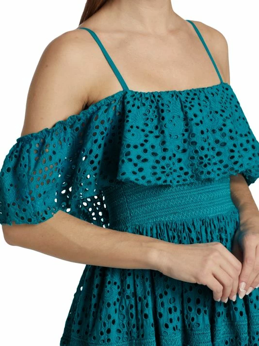 Alice + Olivia Kia Eyelet Off-The-Shoulder Maxi Dress 8 Alice + Olivia Kia Eyelet Off-The-Shoulder Maxi Dress - Image 6