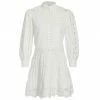Alice + Olivia Clark Lace Tiered Minidress Off White