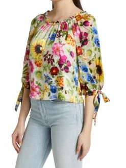 Alice + Olivia Alta Photographic Flower Top 12 Alice + Olivia Alta Photographic Flower Top -Alice + Olivia Sales unnamed file 2622