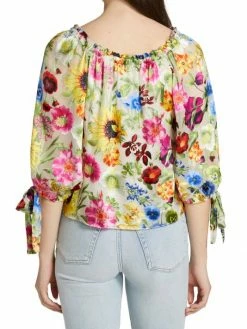 Alice + Olivia Alta Photographic Flower Top 13 Alice + Olivia Alta Photographic Flower Top -Alice + Olivia Sales unnamed file 2623
