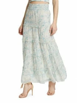 Alice + Olivia Aisha Eyelet Lace Midi-Skirt -Alice + Olivia Sales unnamed file 2629