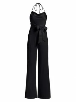 Alice + Olivia Primrose Halter Jumpsuit Off White -Alice + Olivia Sales unnamed file 264