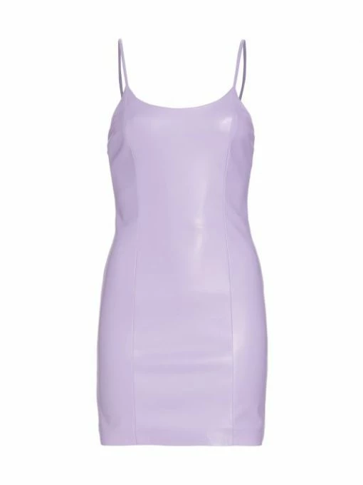 Alice + Olivia Nelle Vegan Leather Minidress -Alice + Olivia Sales unnamed file 2651