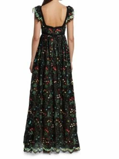 Alice + Olivia Mckenna Embroidered Empire Waist Gown -Alice + Olivia Sales unnamed file 2690