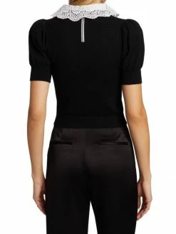 Alice + Olivia Chase Eyelet Collar Sweater -Alice + Olivia Sales unnamed file 27